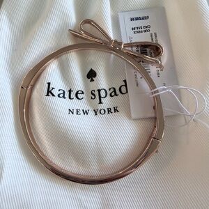 Kate Spade Love Notes Bow Bangle - Rose Gold - NWT - Includes Dust Bag